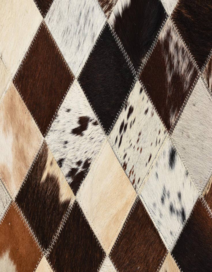 Detail image of  5' 4 x 7' 6 Cowhide Rug