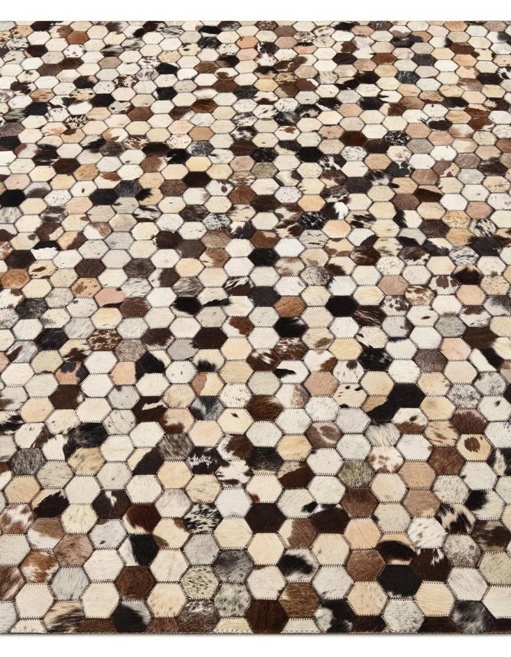 Detail image of  5' 3 x 8' 1 Cowhide Rug