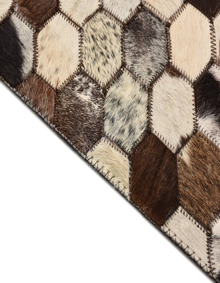 Detail image of  5' 3 x 8' 1 Cowhide Rug