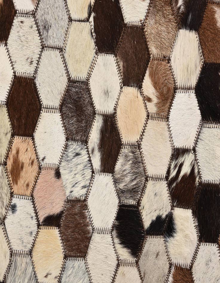 Detail image of  5' 3 x 8' 1 Cowhide Rug