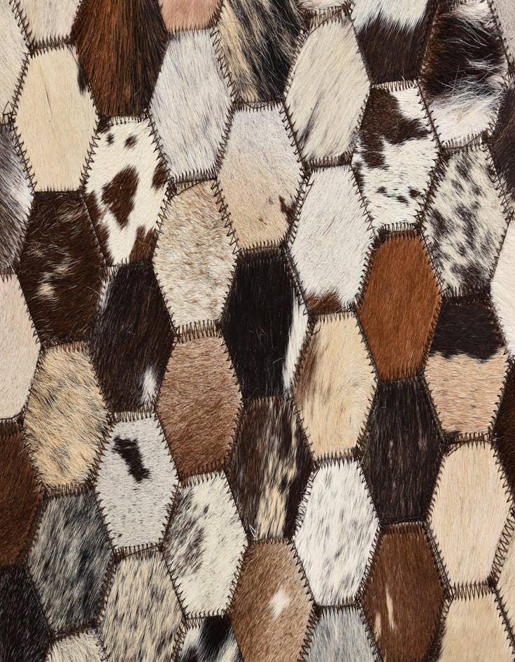 Detail image of  5' 3 x 8' 1 Cowhide Rug