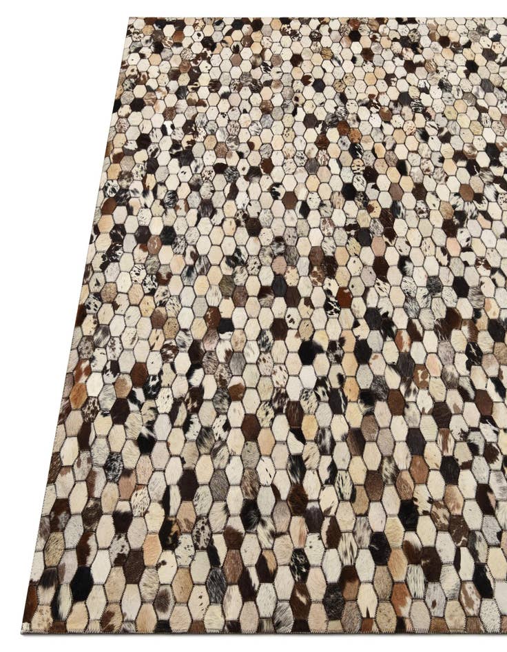 Detail image of  5' 2 x 8' 2 Cowhide Rug