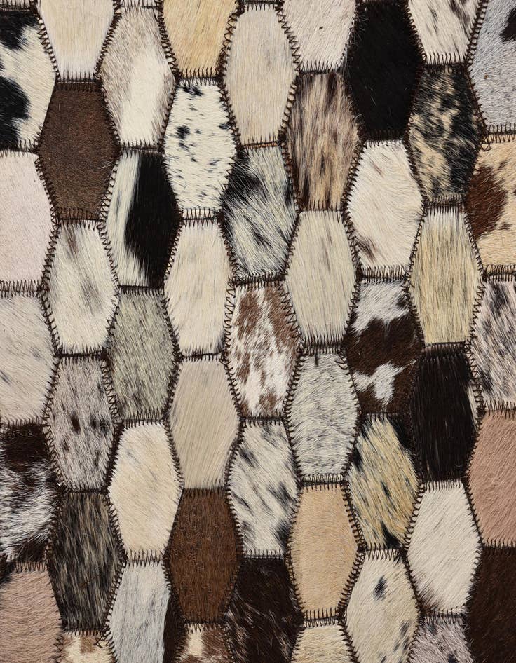 Detail image of  5' 2 x 8' 2 Cowhide Rug