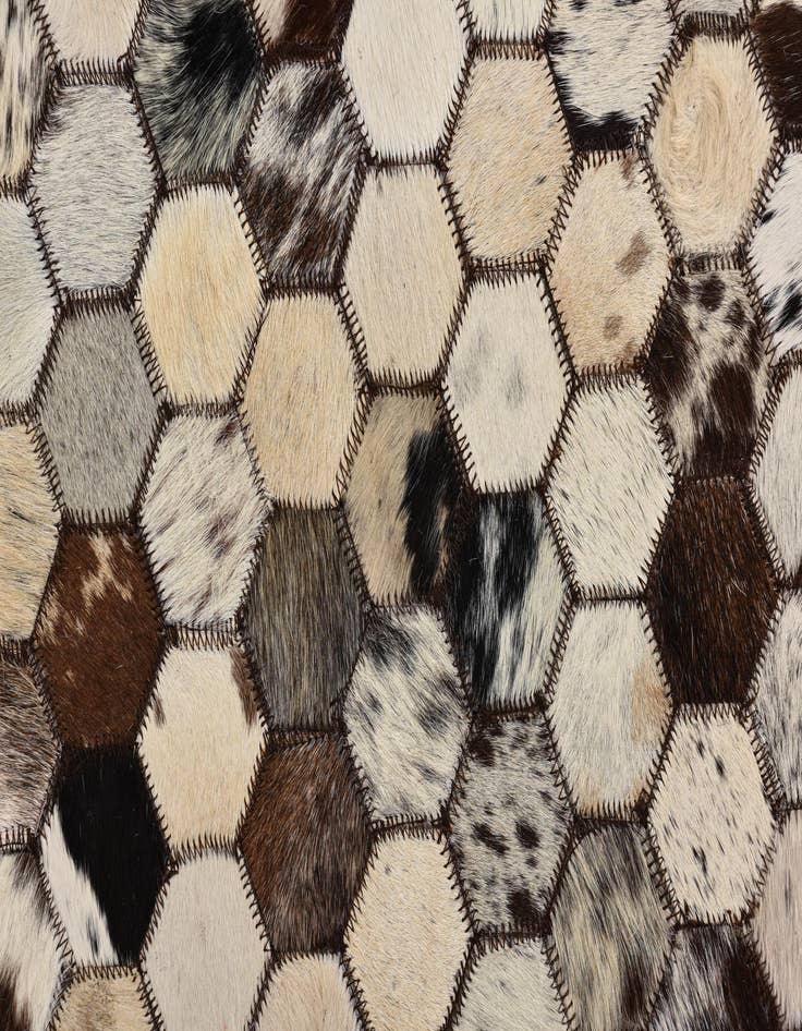 Detail image of  5' 2 x 8' 2 Cowhide Rug