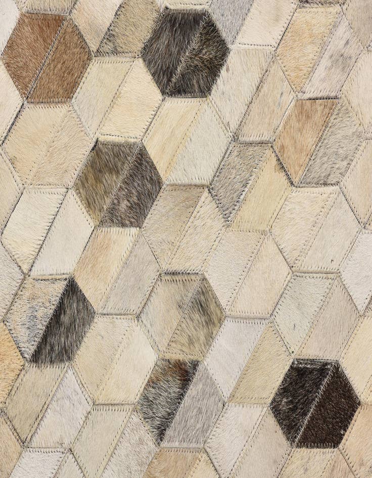 Detail image of  5' 2 x 7' 5 Cowhide Rug