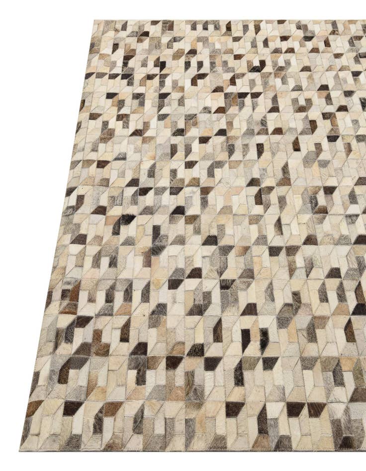Detail image of  5' 4 x 7' 7 Cowhide Rug