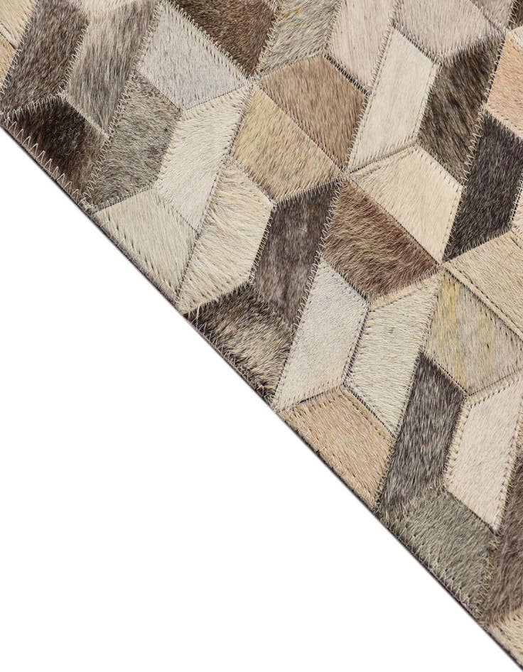 Detail image of  5' 4 x 7' 7 Cowhide Rug