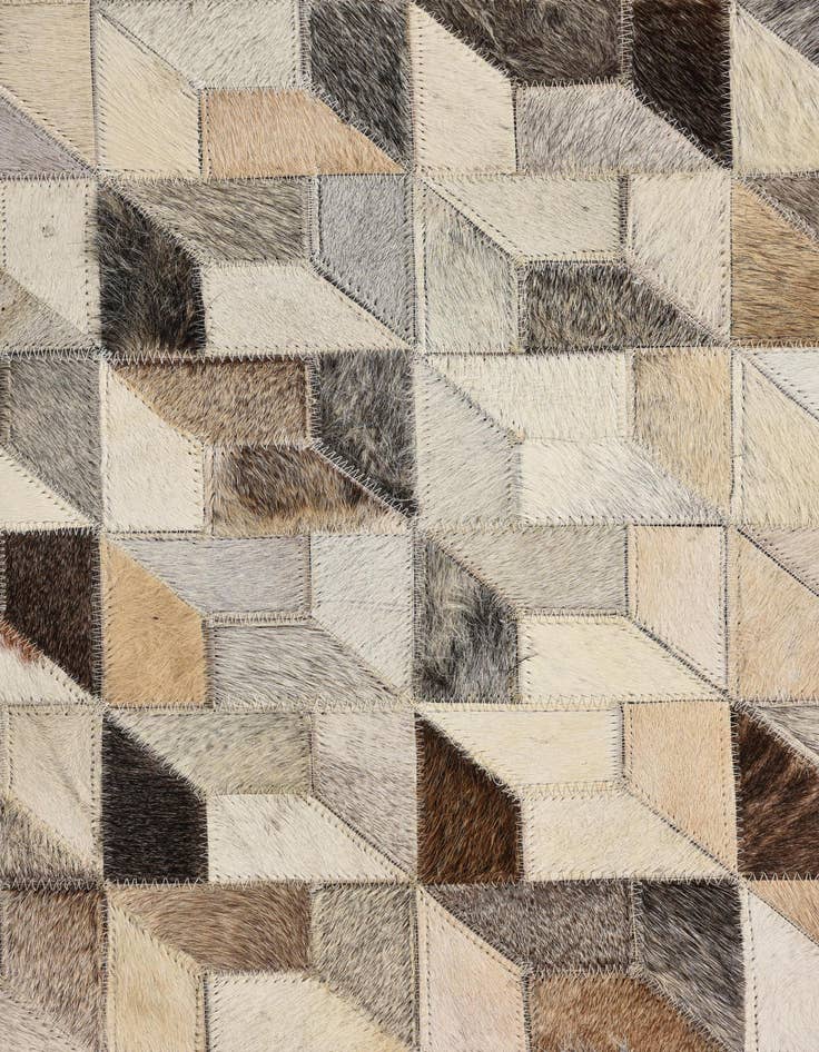 Detail image of  5' 4 x 7' 7 Cowhide Rug