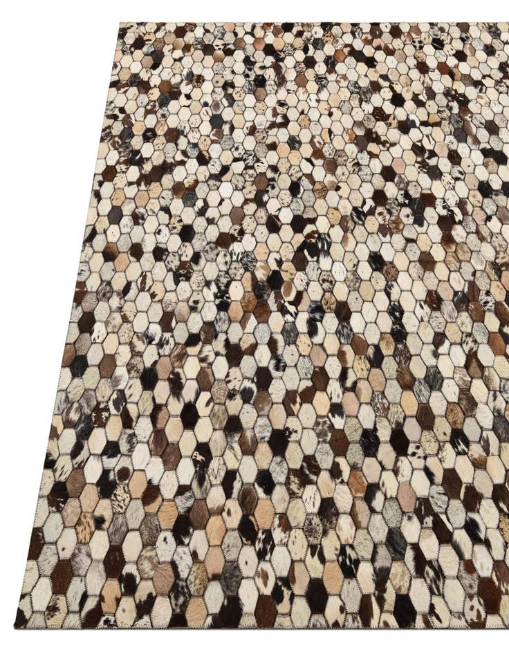 Detail image of  5' 1 x 8' 2 Cowhide Rug