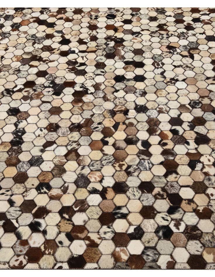 Detail image of  5' 1 x 8' 2 Cowhide Rug