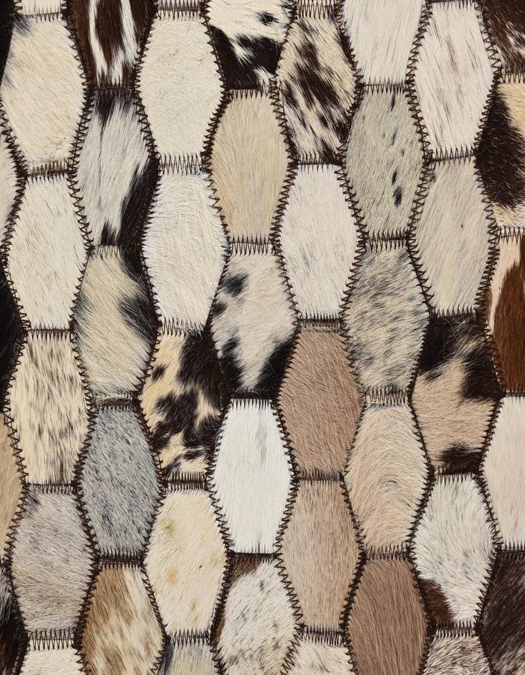 Detail image of  5' 1 x 8' 2 Cowhide Rug