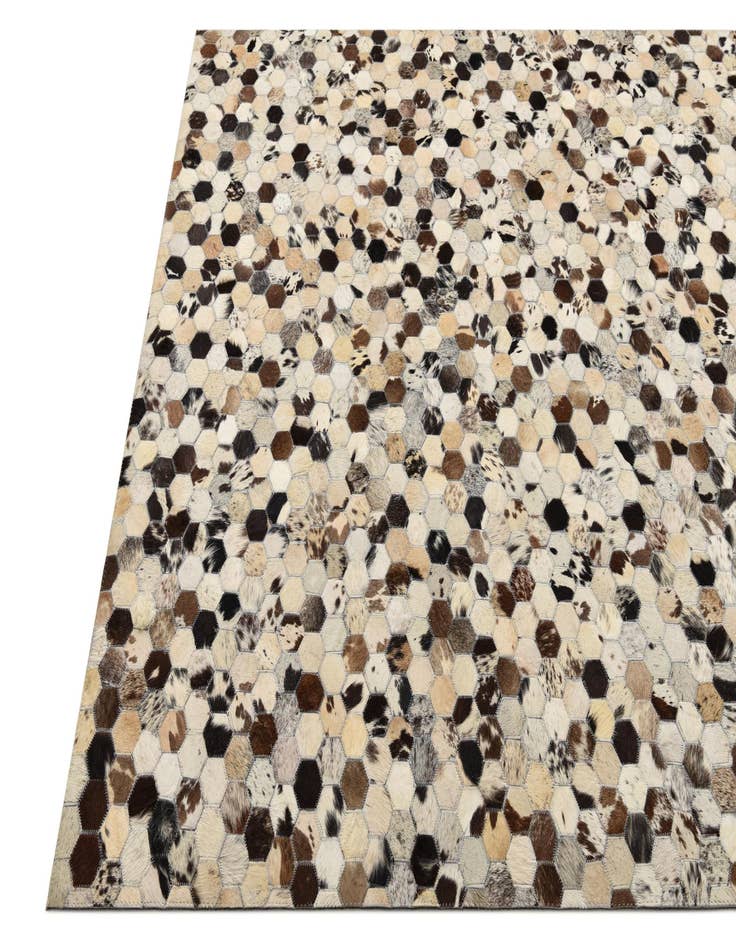 Detail image of  5' 1 x 7' 10 Cowhide Rug