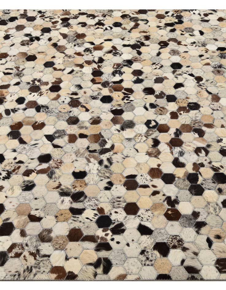 Detail image of  5' 1 x 7' 10 Cowhide Rug