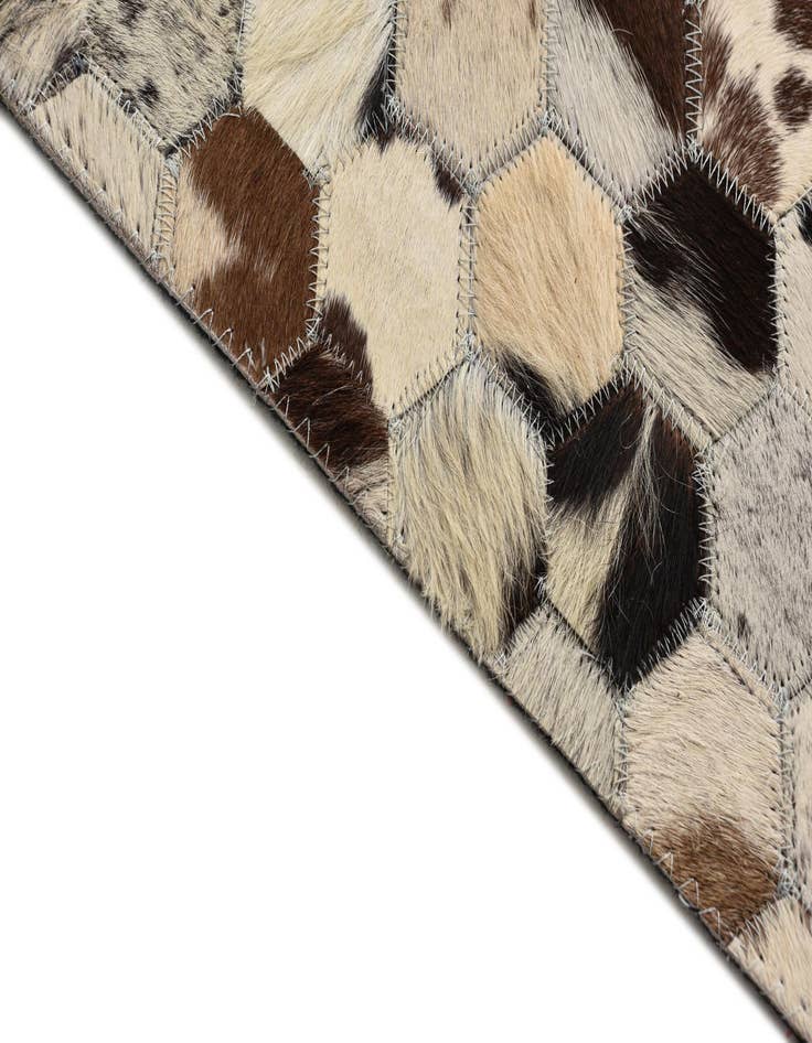 Detail image of  5' 1 x 7' 10 Cowhide Rug