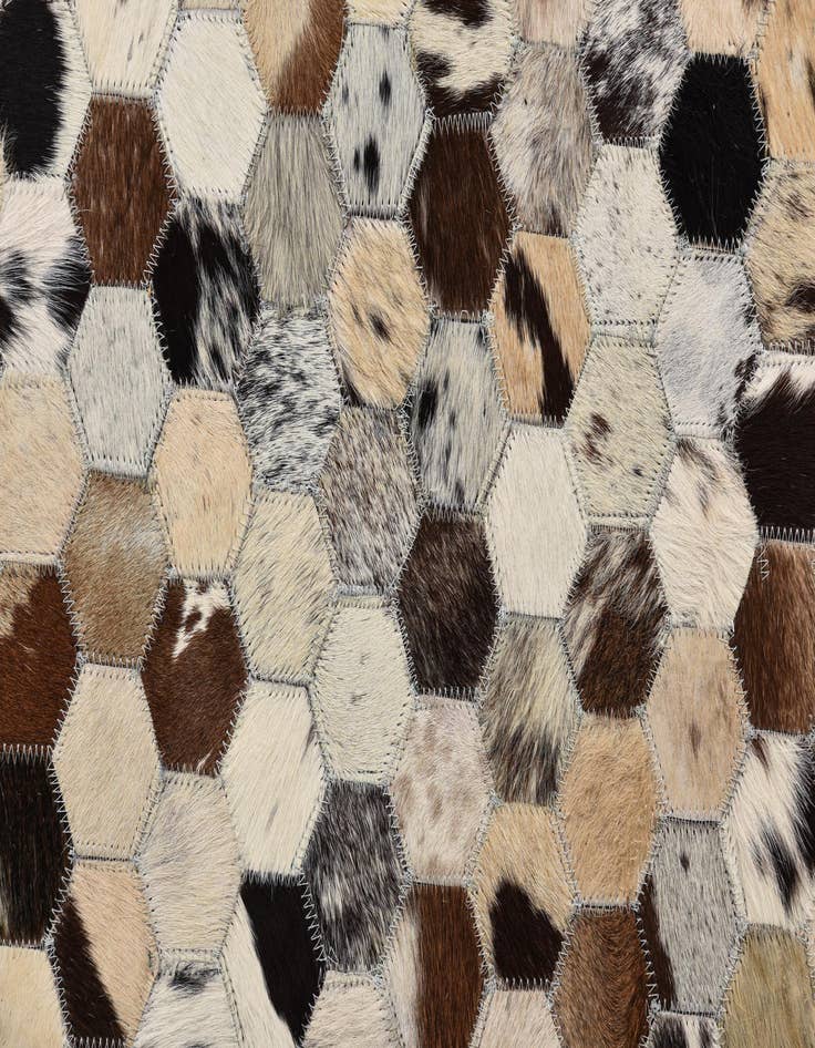 Detail image of  5' 1 x 7' 10 Cowhide Rug