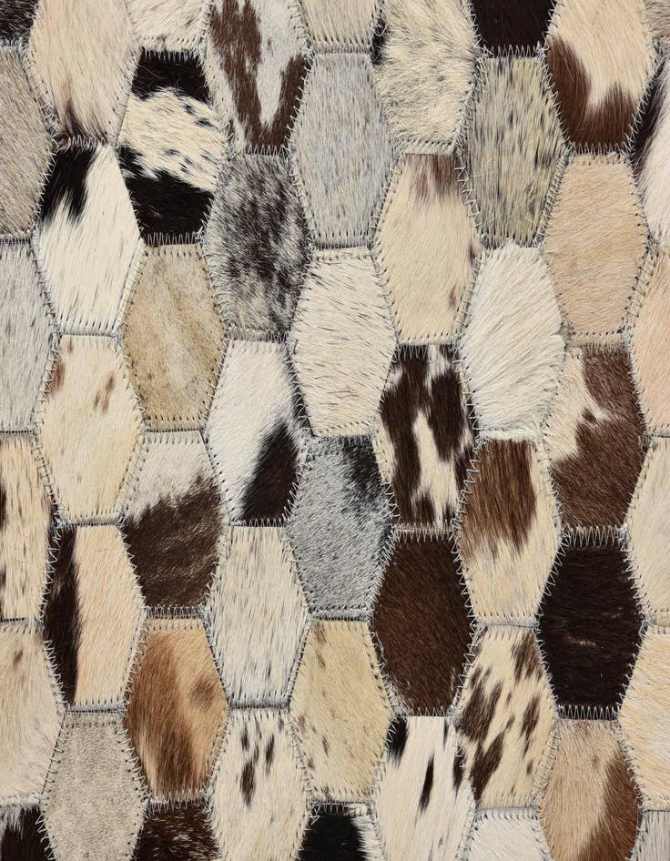 Detail image of  5' 1 x 7' 10 Cowhide Rug