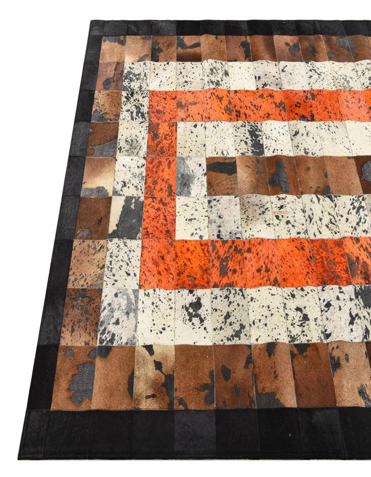 Detail image of  5' 1 x 7' 6 Cowhide Rug