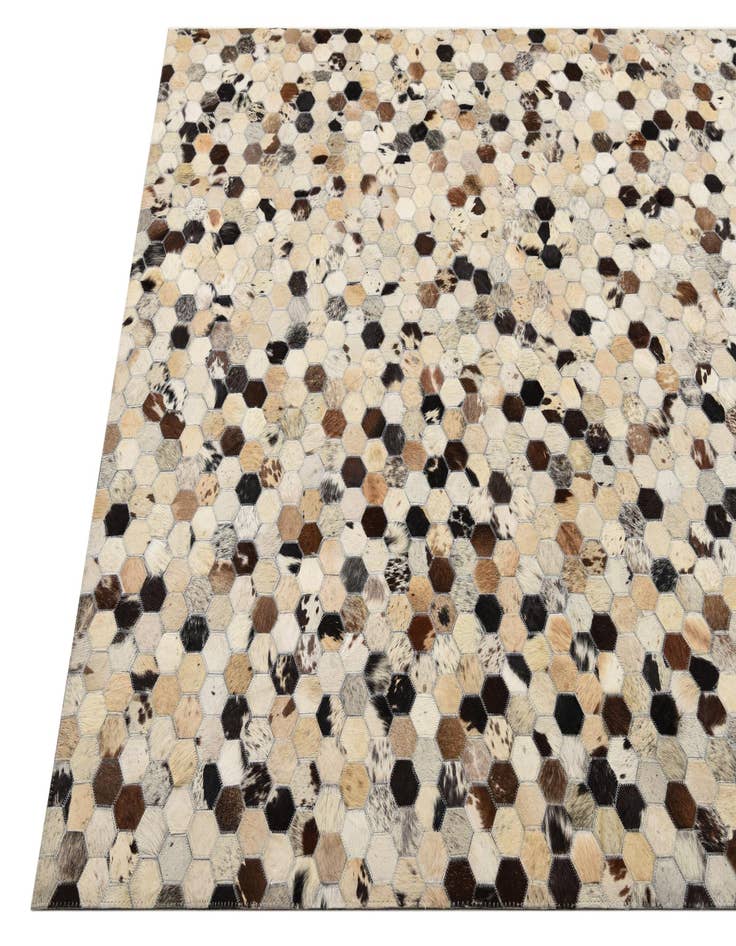 Detail image of  4' 9 x 8' Cowhide Rug