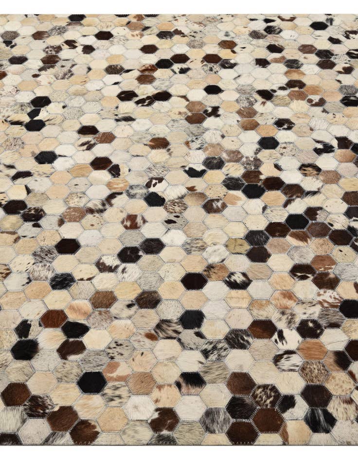 Detail image of  4' 9 x 8' Cowhide Rug