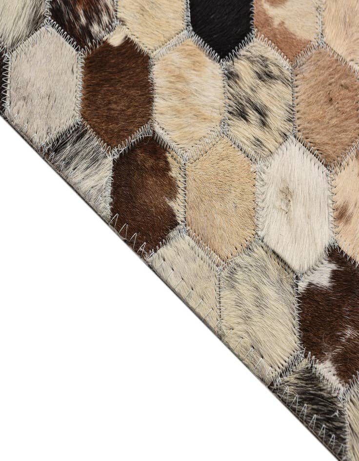 Detail image of  4' 9 x 8' Cowhide Rug