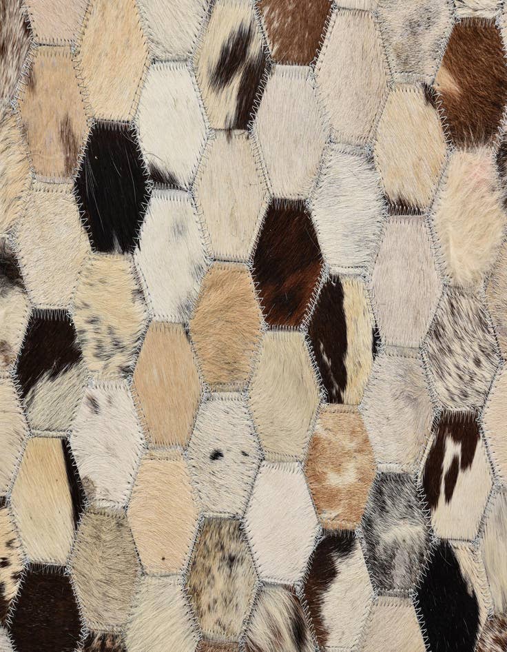 Detail image of  4' 9 x 8' Cowhide Rug