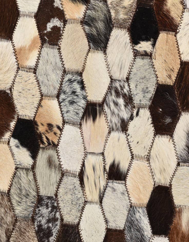 Detail image of  5' 1 x 8' 1 Cowhide Rug