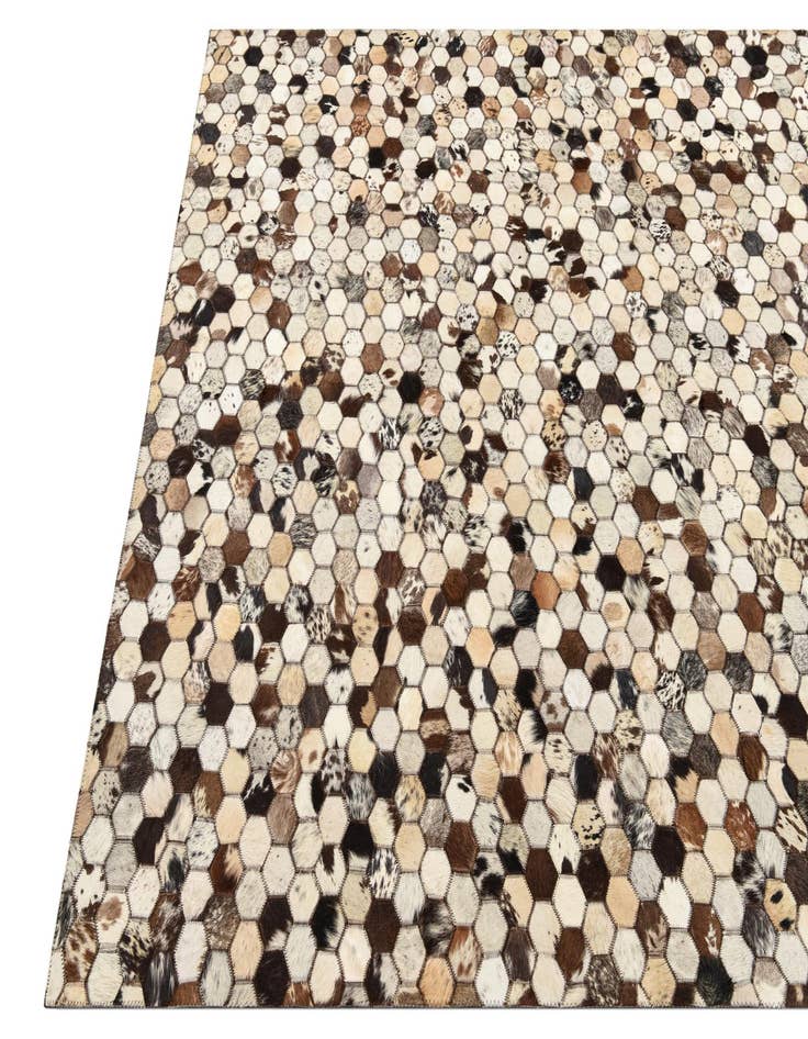 Detail image of  5' 1 x 8' 2 Cowhide Rug