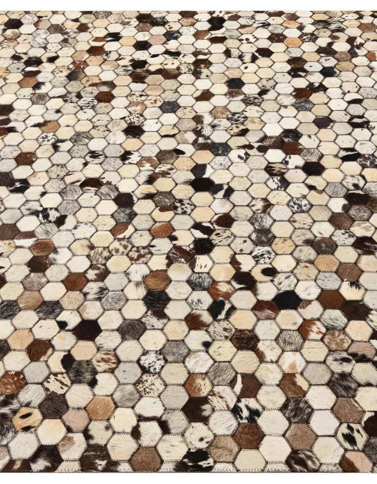 Detail image of  5' 1 x 8' 2 Cowhide Rug