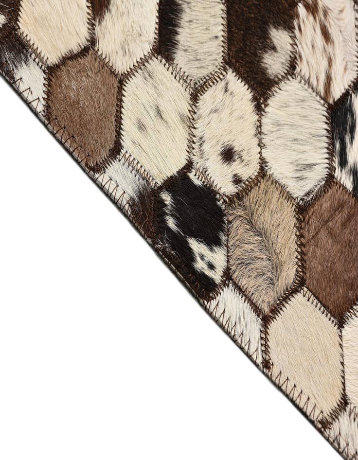 Detail image of  5' 1 x 8' 2 Cowhide Rug