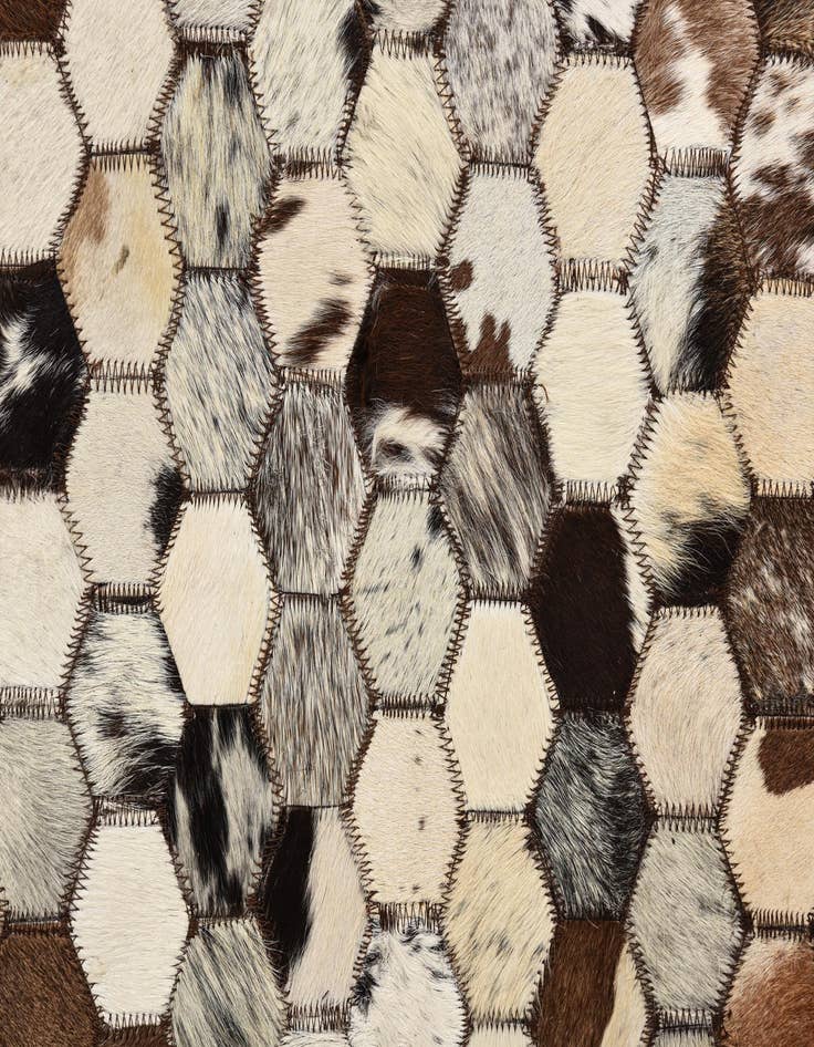 Detail image of  5' 1 x 8' 2 Cowhide Rug