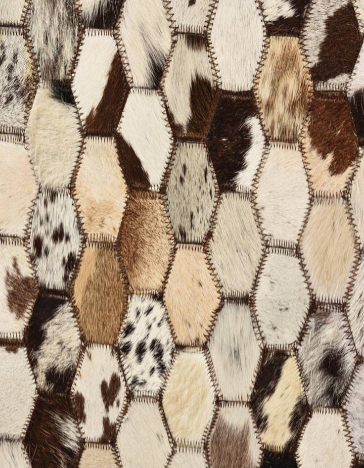 Detail image of  5' 1 x 8' 2 Cowhide Rug