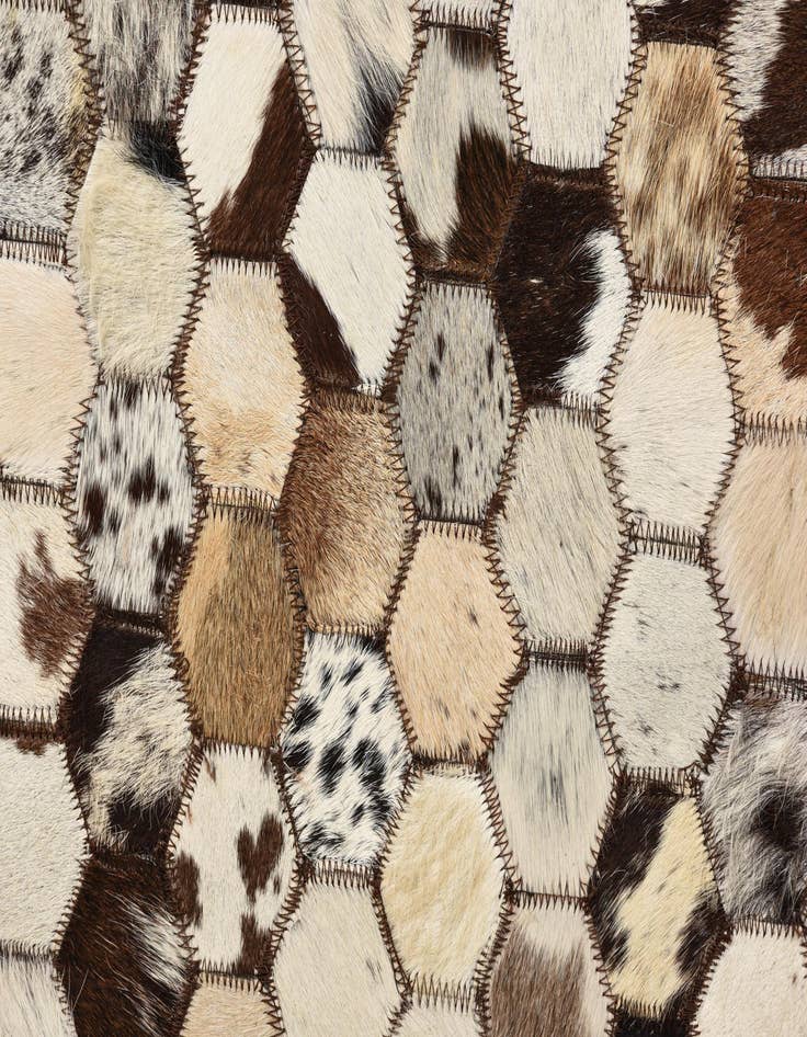Detail image of  5' 1 x 8' 2 Cowhide Rug