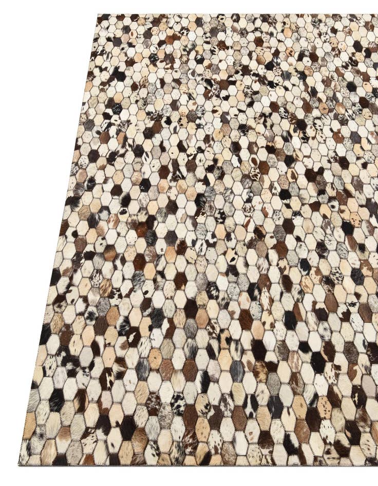Detail image of  5' 2 x 8' 2 Cowhide Rug