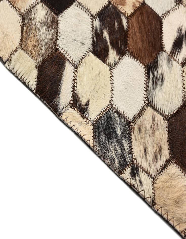 Detail image of  5' 2 x 8' 2 Cowhide Rug