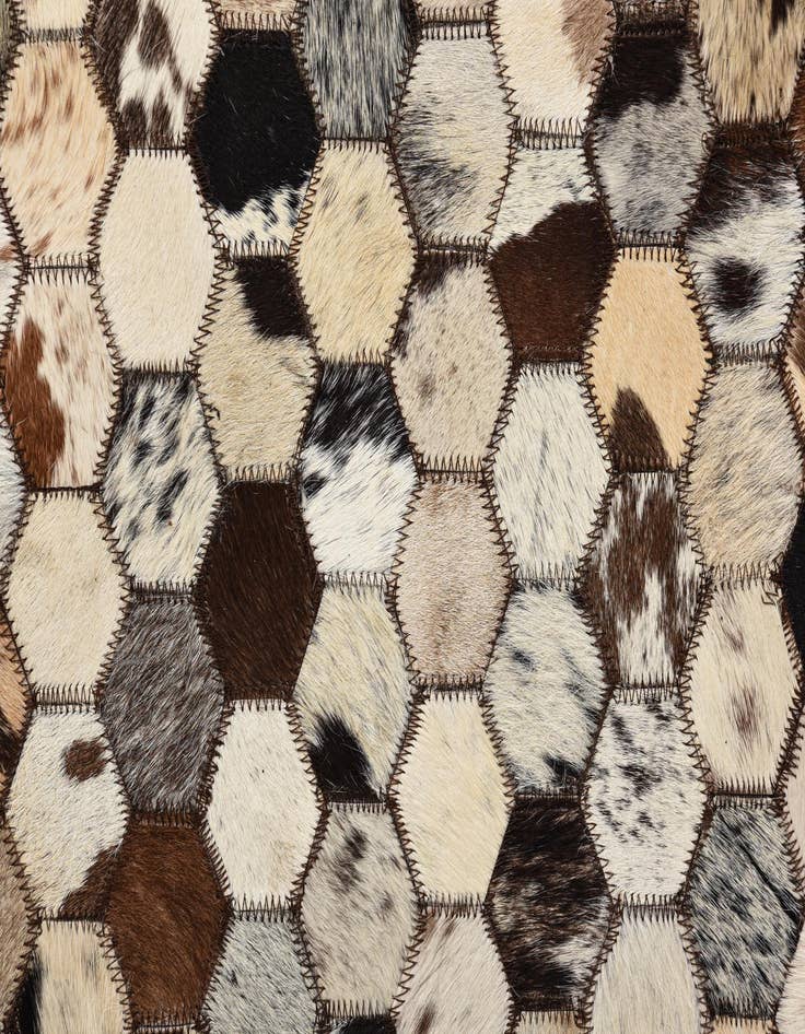 Detail image of  5' 2 x 8' 2 Cowhide Rug