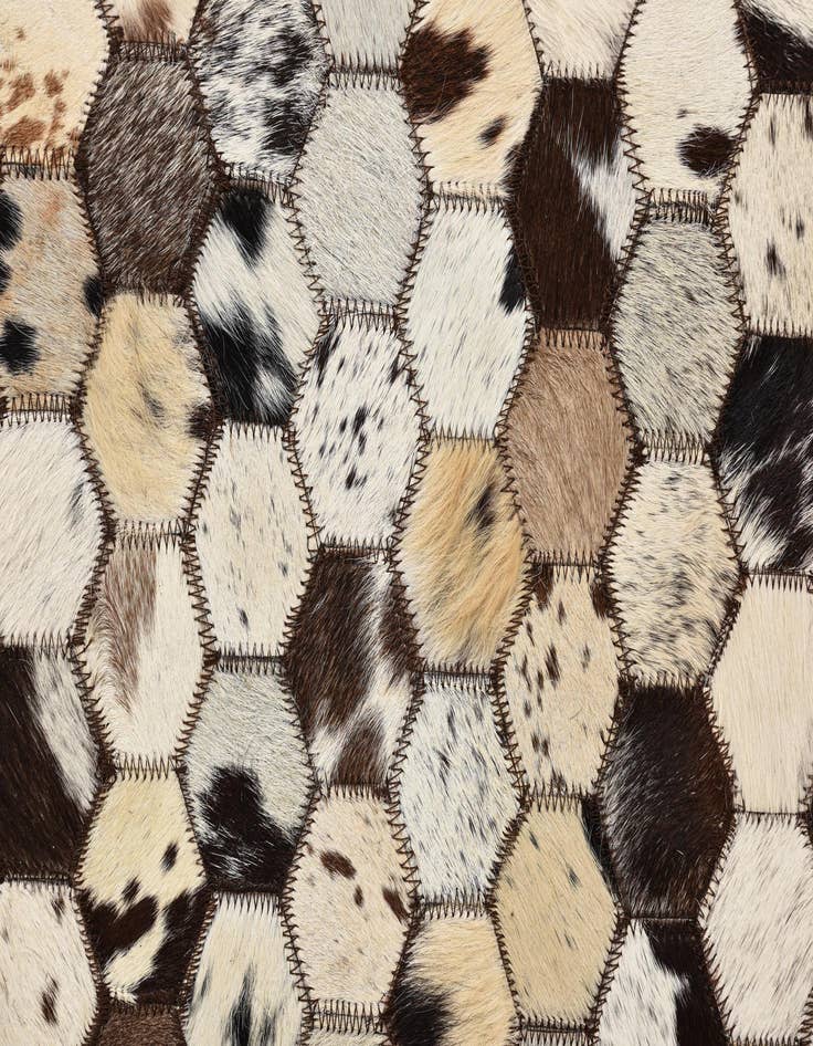 Detail image of  5' 2 x 8' 2 Cowhide Rug