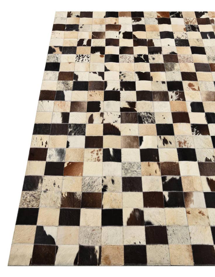 Detail image of  5' 2 x 7' 6 Cowhide Rug