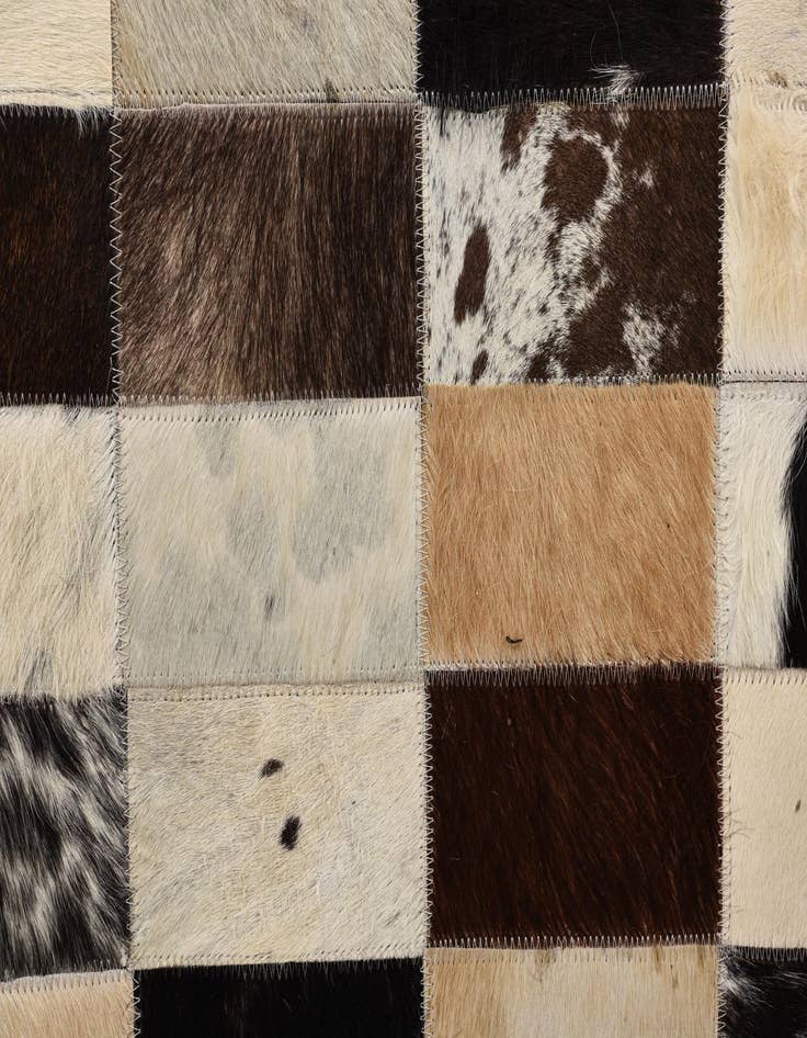 Detail image of  5' 2 x 7' 6 Cowhide Rug