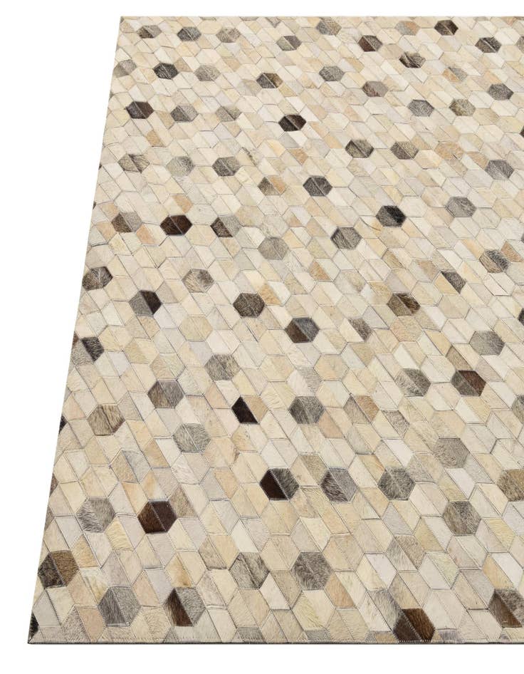 Detail image of  4' 6 x 6' 6 Cowhide Rug