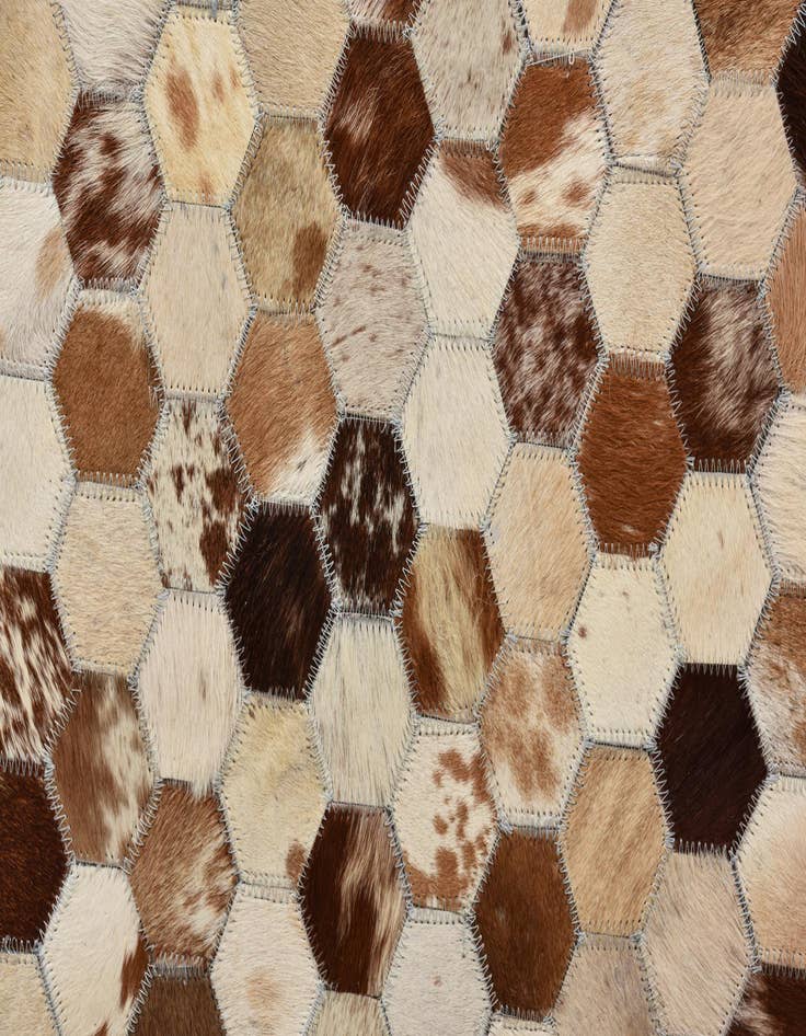 Detail image of  8' 1 x 9' 10 Cowhide Rug