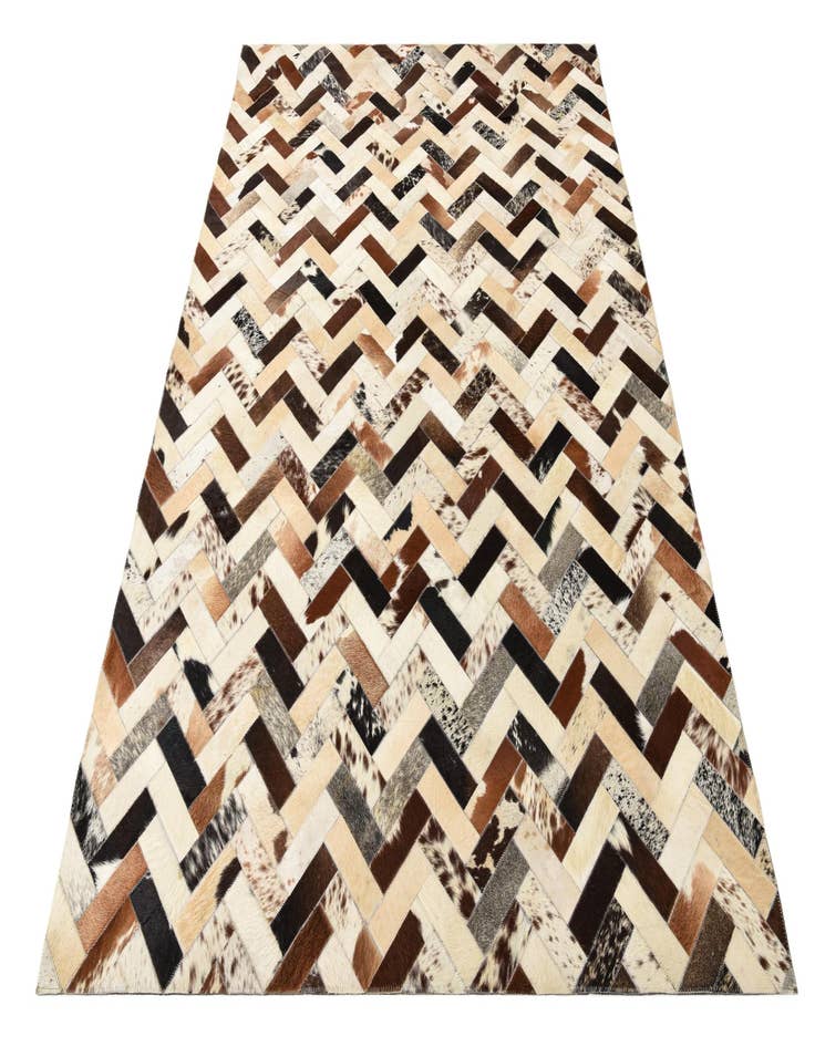 Detail image of  5' 4 x 7' 6 Cowhide Rug