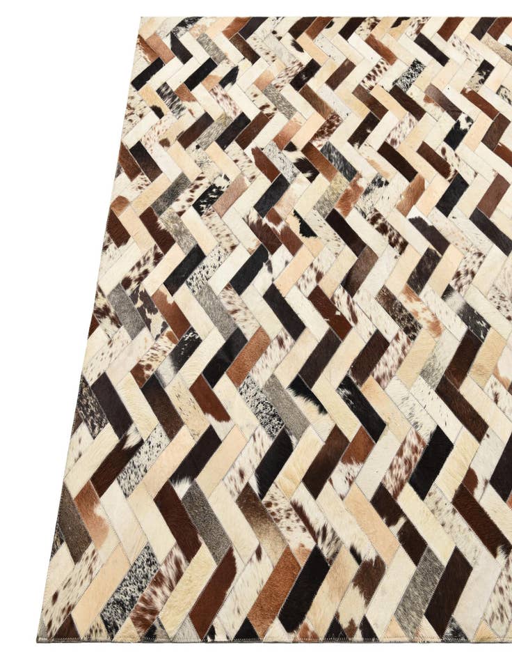 Detail image of  5' 4 x 7' 6 Cowhide Rug