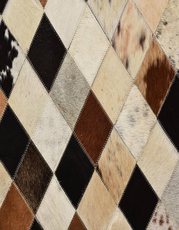 Detail image of  5' 5 x 7' 6 Cowhide Rug