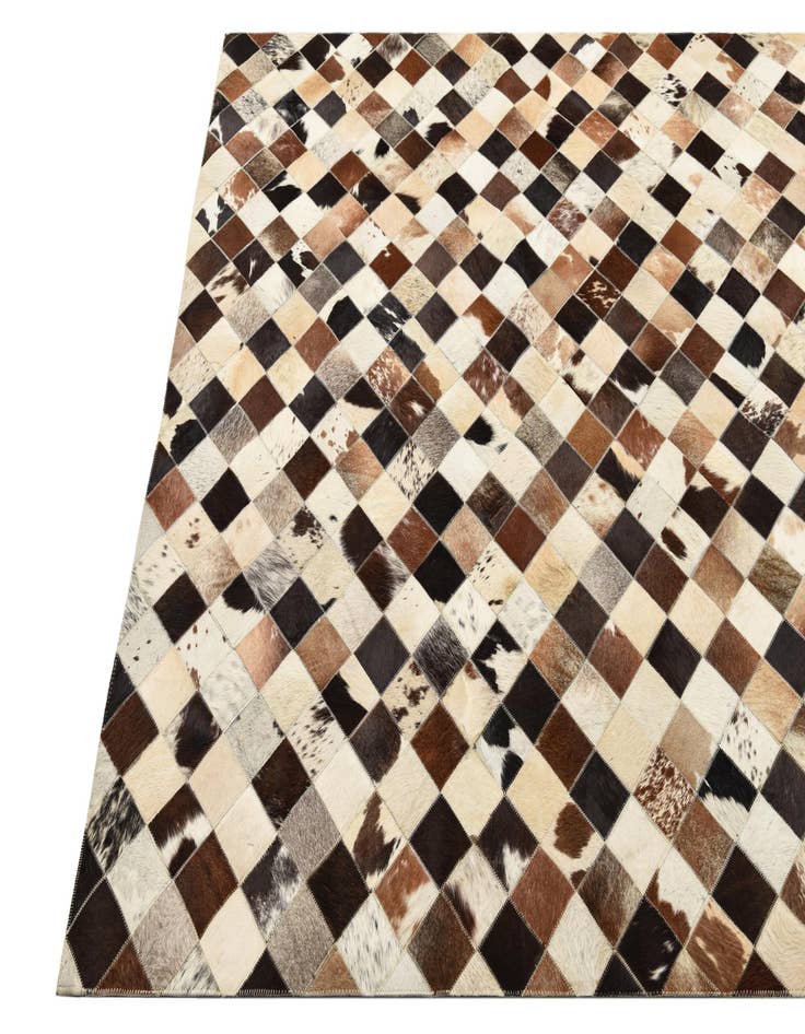 Detail image of  5' 5 x 7' 6 Cowhide Rug