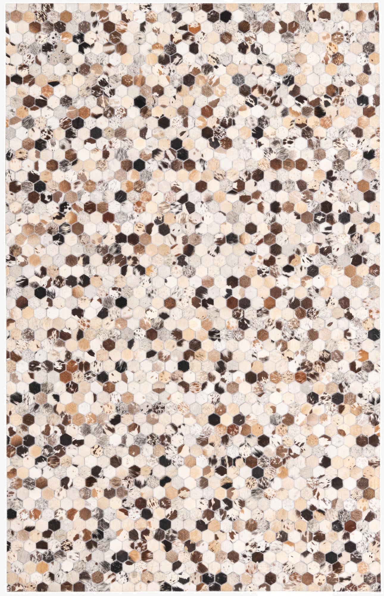  5' 1 x 8' Cowhide Rug