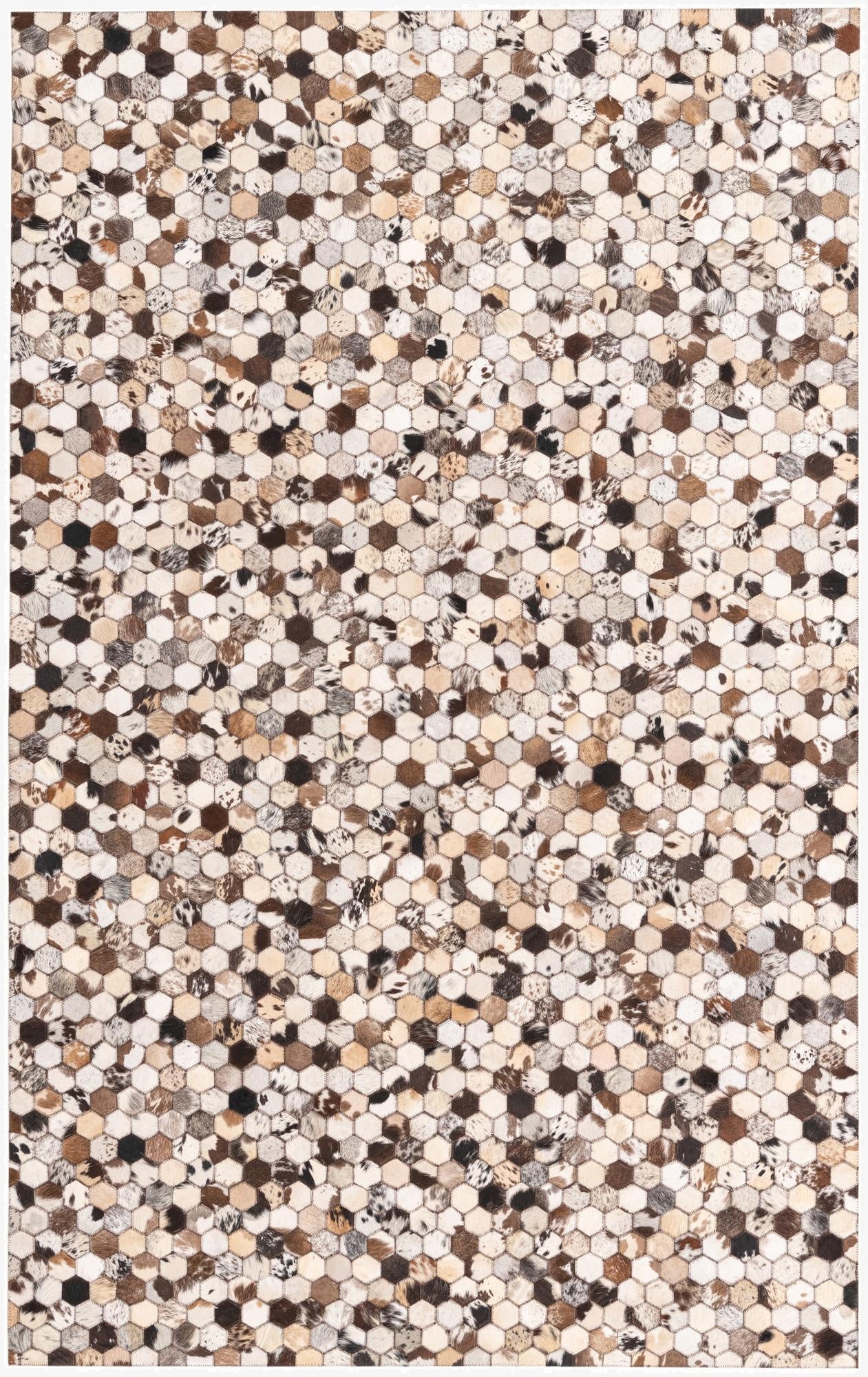  5' 1 x 8' 2 Cowhide Rug