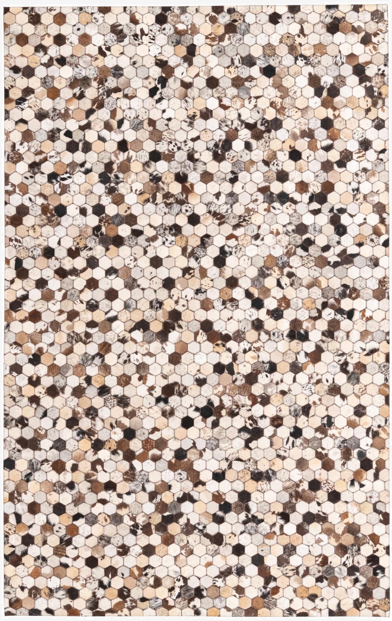  5' 1 x 8' 1 Cowhide Rug