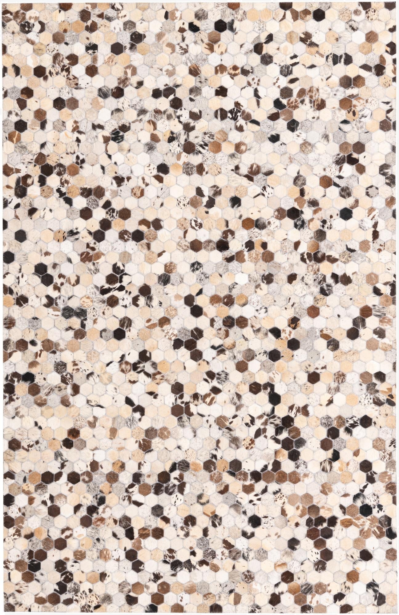  5' 1 x 7' 10 Cowhide Rug