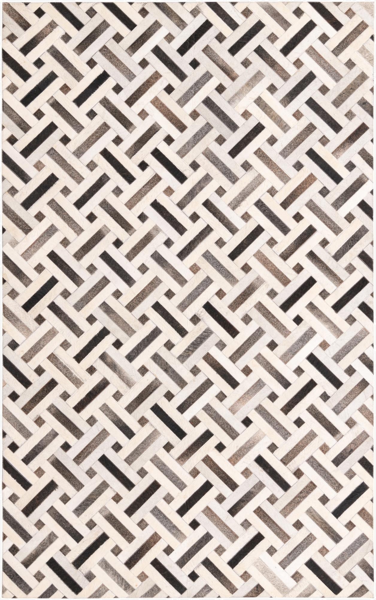  5' 1 x 8' 1 Cowhide Rug