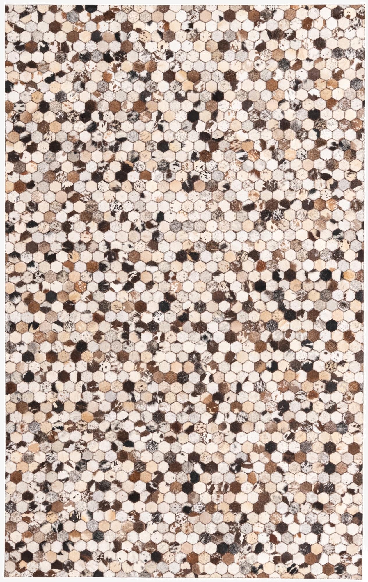  5' 1 x 8' 1 Cowhide Rug